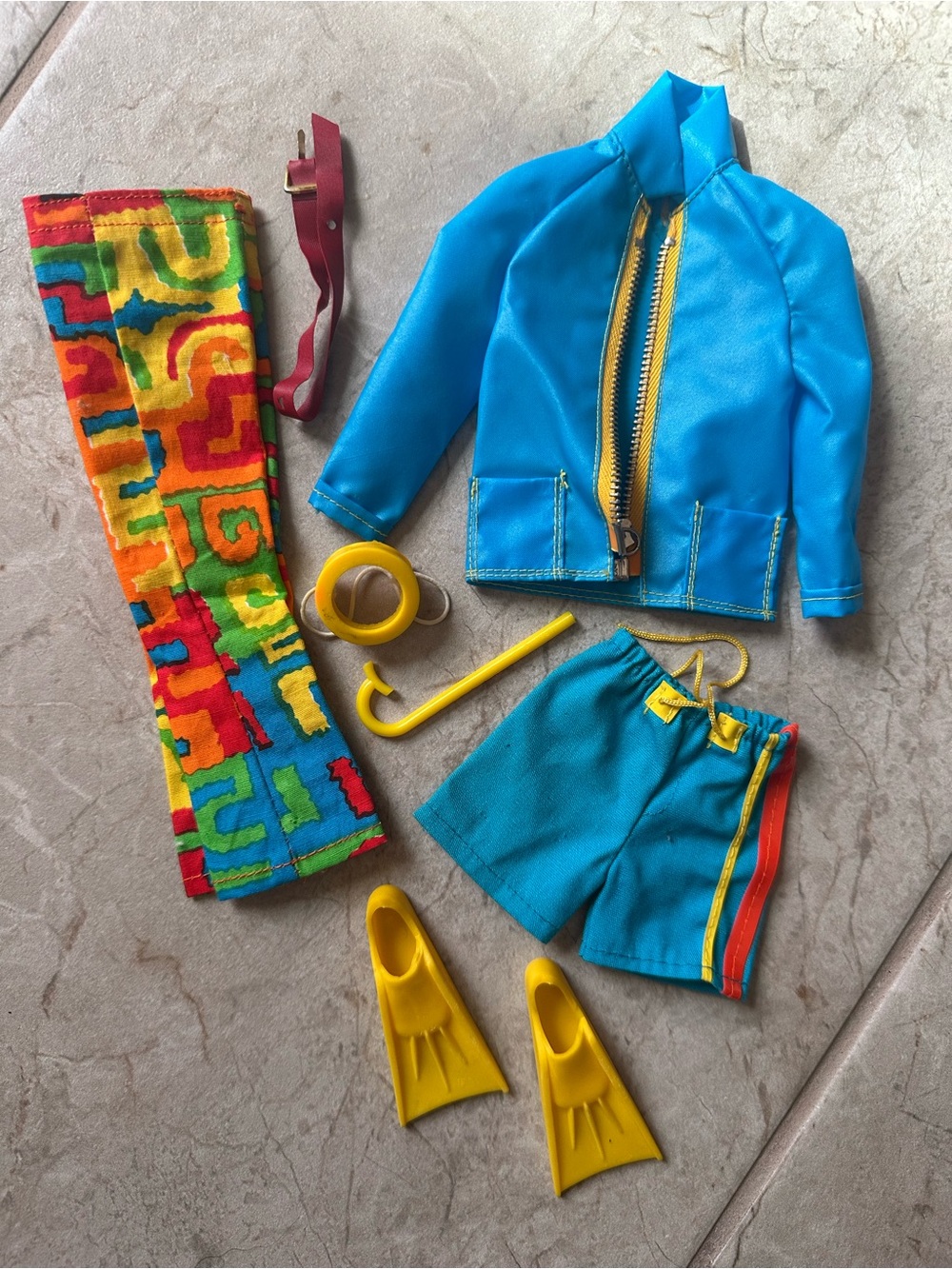 1970 Ken Shore Lines complete set #1435 snorkel mask fins trunks pants jacket